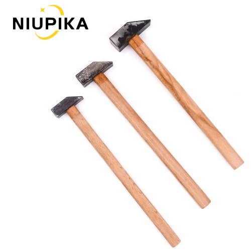 Afbeelding van Vierkante Houten Handvat Hamer Maken Goud En Zilver Gereedschap Sieraden Verwerkingstool