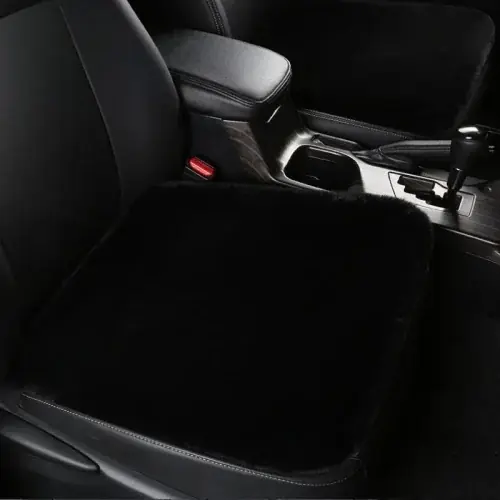 Image de Coussin de Siège Voiture en Fourrure - Chaleur Hivernale