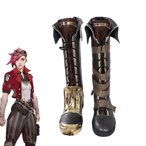 Bild von Arcane Vi Cosplay Stiefel – Perfekt für Halloween & Karneval