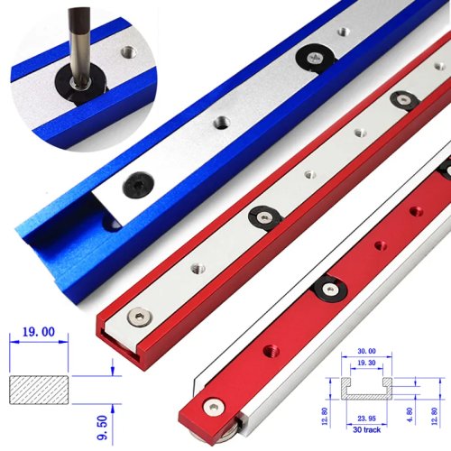 Image of 30 Type T-tracks Slot Miter Aluminium Alloy Track And Miter Bar Slider Table Saw Miter Gauge Rod Woodworking Tool