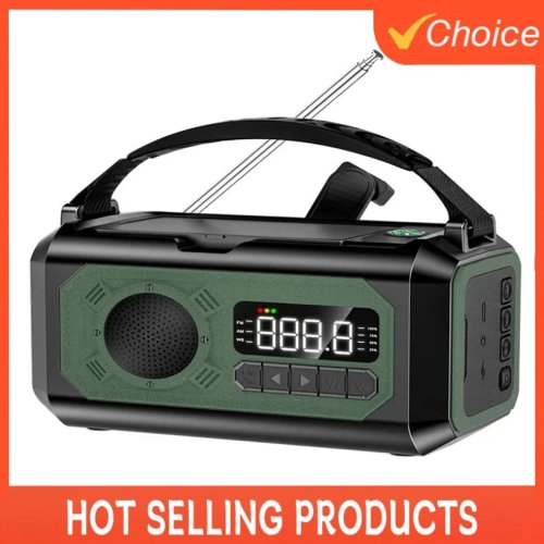 Image de Radio d'Urgence Portable 12000mAh - Solaire & Manivelle