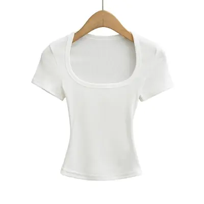 Image de Haut Été Femme Col Carré - Coupe Cintrée & Élastique