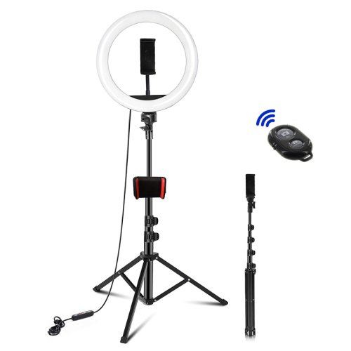 Zdjęcie 10 "Selfie lampa pierścieniowa z stojak trójnóg 63"/160 cm, prawy światła z stojak lampa leddo smartfona na YouTube/zdjęcia/wideo/TIK Tok