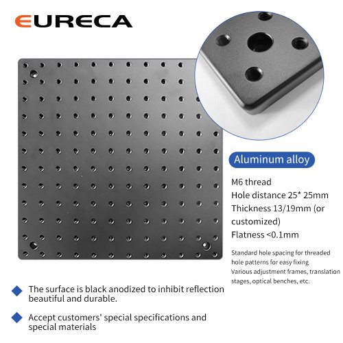 Immagine di Banco da Lavoro con Piastra in Alluminio Perforata per Laser CNC