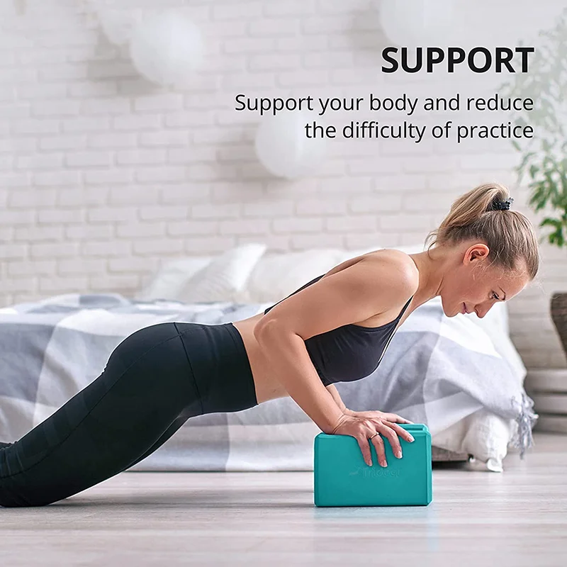 Bild von Yoga-Stein aus EVA – Pilates-Ziegel für Fitness, Matte-Verstärkung und Heimtraining, ideal für Yogaübungen und Körperstabilität