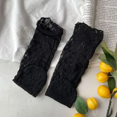 Image de Chaussettes Lolita Dentelle Florale - Style Rétro Mignon