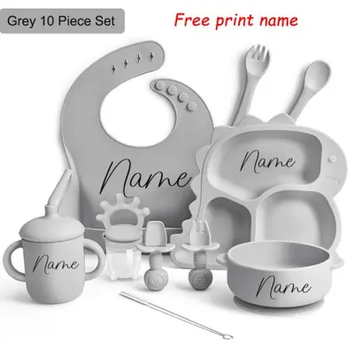 Image de Assiette Dino LED Personnalisée pour Bébé