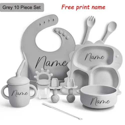 Image de Assiette Dino LED Personnalisée pour Bébé