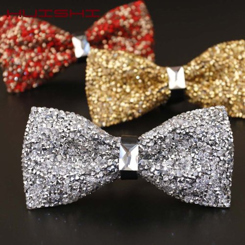 Bild von Luxus-Diamant-Fliege für Herren – Elegante Kristall-Fliege für Hochzeit & Bankett