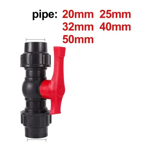 Image de Raccord T PE Noir pour Irrigation - 20 à 50 mm
