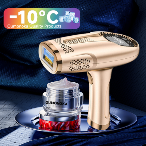 Immagine di Epilatore Laser a Luce Pulsata (IPL) con Taglia Capelli e Piastre Vibrazioni – Rimozione Permanente dei Peli per Uomo e Donna, Rasoio Faciale e Corpo