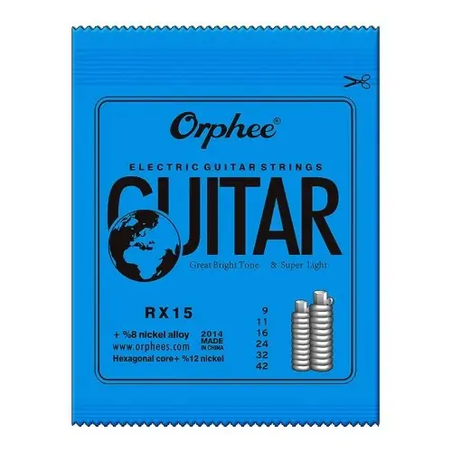 Image de Orphee RX - Cordes Électriques Hexagonales pour Guitare