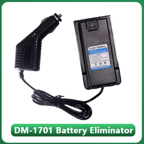 Immagine di Caricabatteria per Auto da 7,4V per Baofeng DM-1701 e DM-1701A - Eliminatore di Batterie con Accendisigari per Radio Digitale DMR Ham Radio