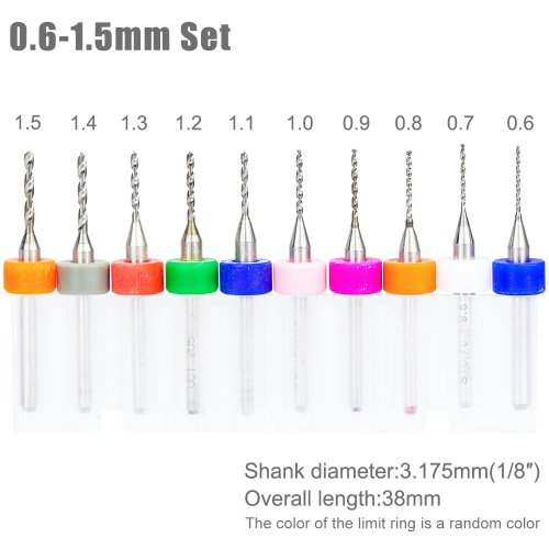 10-tlg. Set 0,6-1,5 mm