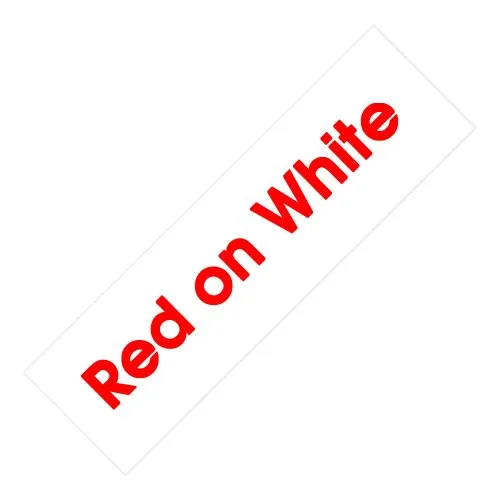 Rot auf weiß