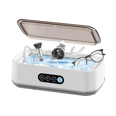 Image de Nettoyeur à Ultrasons Mini 650ml - Pour Lunettes, Bijoux & Prothèses
