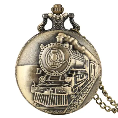 Image de Montre de Poche Vintage Collier - Style Rétro & Élégant