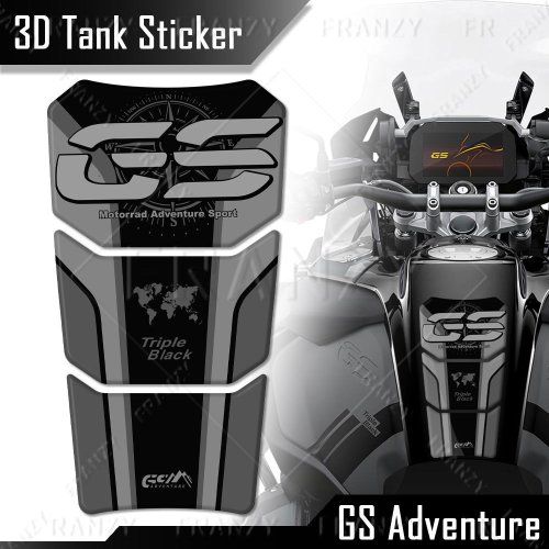 Zdjęcie Naklejka 3D na zbiornik BMW R1200GS/R1250GS Adventure – Triple Black 40 Years