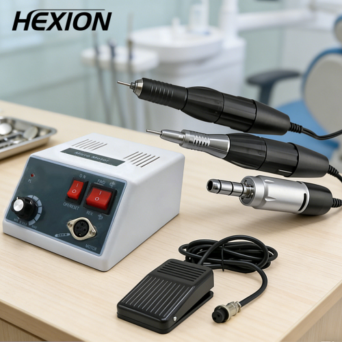Image of Professional Natural Dental Micromotor Polisher with 35,000 RPM High-Speed Handpiece for Precision Grinding and Manicure Care