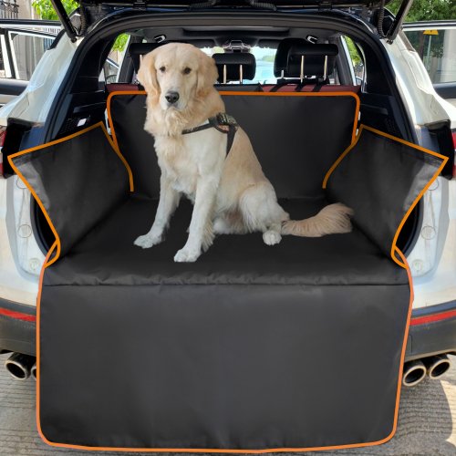 Immagine di Coprisedile per auto per cani in tessuto Oxford 600D impermeabile Pet Travel Dog Carrier Tappetino per bagagliaio per auto SUV Cargo Liner per cani