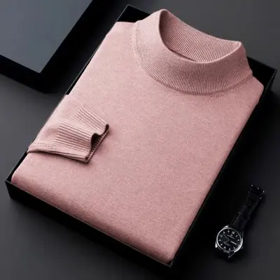 Image de Pull Col Roulé Homme - Chaud & Décontracté