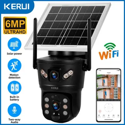 Image de Caméra de Sécurité Solaire 4G avec Double Lentille