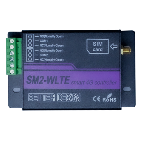 Imagen de Controlador de Relé GSM con 2 Canales LTE 4G para Interruptor Remoto, Control por SMS, Llamada y Aplicación - Ideal para Puertas Automáticas y Sistemas de Seguridad