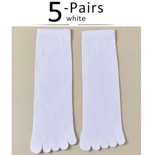 5 Pairs white