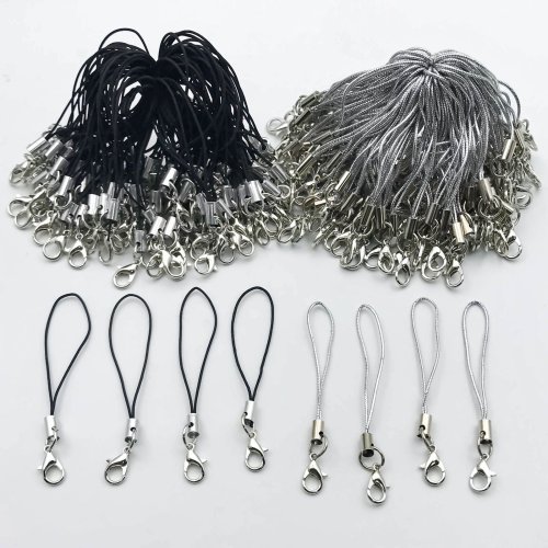 Bild von Naturfarbene Nylon-Schlüsselanhänger mit Karabinerverschluss – 20/50 Stück für DIY-Schmuck, Lanyards und Mobile Straps