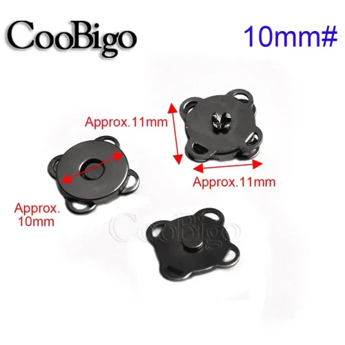 Afbeelding van 5set Metalen Snap Magneet Knop Magnetische Sluiting Sluiting Sluiting Gesp voor Kleding Tas DIY Craft Naaien Accessoires 10mm 15mm 18mm