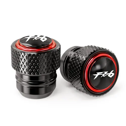 Image de Accessoires Moto pour Yamaha FZ6 & XJ6 - Béquille, Plaque Agrandie, Bouchons de Valve