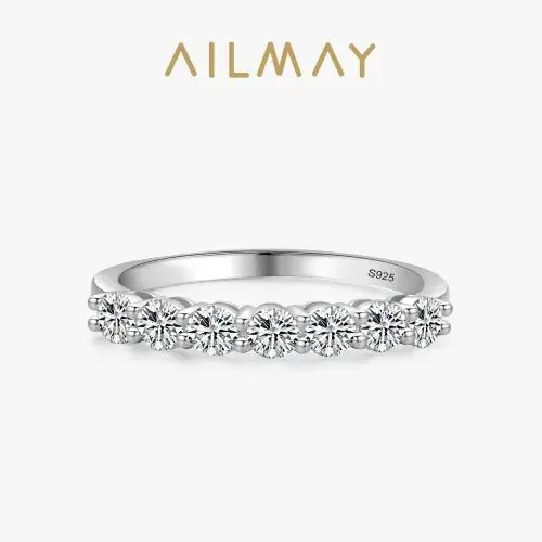 Image de Anneaux en Argent Sterling 925 avec Zircone Cubique - Élégance Intemporelle