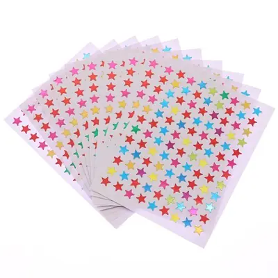 Image de Autocollants Étoiles Dorées Pailletées - Récompense pour Enfants