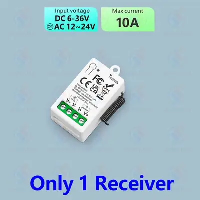 Image de Interrupteur sans fil 433MHz - Contrôle à distance pour pompes, LED, ventilateurs