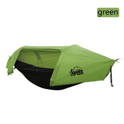 Image de Hamac Portable avec Moustiquaire - Balançoire Étanche pour Camping et Jardin