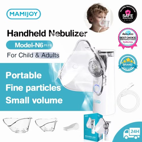 Zdjęcie MAMIJOY Przenośny Mini Nebulizator Cichy Ręczny Inhalator Ultradźwiękowy Nebulizator Medyczny Atomizer Dziecięcy Dla Niemowląt Dorosłych na Cichotęcność Astmę