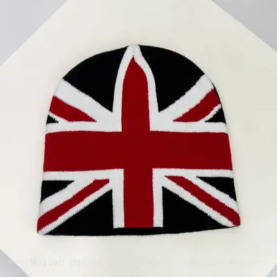 Image de Bonnet Tricoté Union Jack - Style Urbain & Chaud
