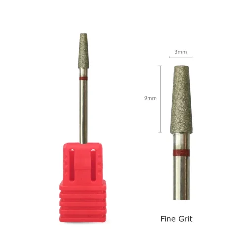 Immagine di HYTOOS Punta da trapano per unghie pulita per cuticole affusolate da 3 mm, punte per unghie diamanta...
