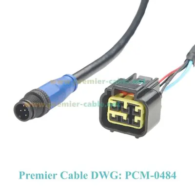 Image de Câble NMEA 2000 6 Broches M12 pour Moteur