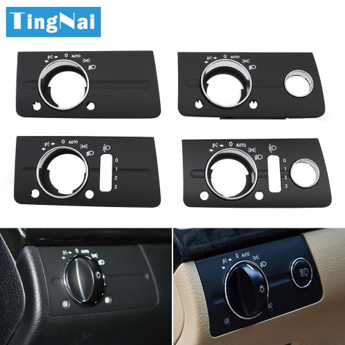Immagine di Trim Copertura Interruttore Fari per Mercedes-Benz W211 Classe E