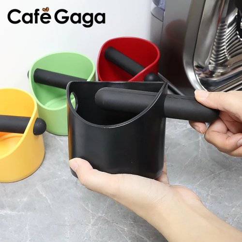 Image of Premium Stainless Steel Coffee Knock Box with Anti-Slip Base – Espresso Grounds Container for Breville, Barista Pro, and Cafe Equipment