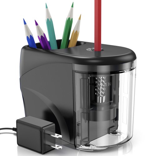 Imagen de Sacapuntas Eléctrico PS04 con Cepillo - Ideal para Escuela y Oficina
