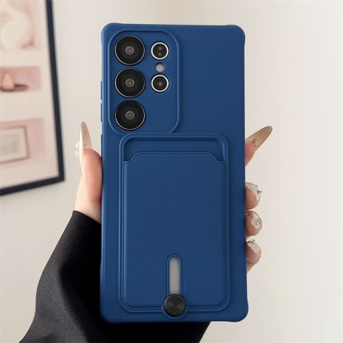 Immagine di Custodia morbida in silicone per Samsung S25 S24 S23 S22 S21 Ultra Plus FE Custodia porta carte a portafoglio per Samsung A56 A55 A72 A36 A53 A35 A54