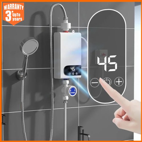 Image of 5500W Instant Electric Water Heater – Portable 220V Tankless Shower & Kitchen Heating Solution for Home Use