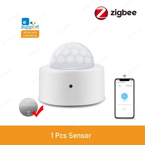 Immagine di Sensore di Movimento Zigbee 3.0 Smart con Rilevazione Infrarossa per Corpo Umano – Allarme di Sicurezza Integrato, Compatibile con Ewelink e Home Assistant
