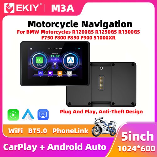 Imagen de Tablero Digital Inalámbrico para Moto con GPS y CarPlay