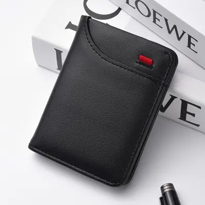 Portefeuille Ultra Fin Homme - Mini Porte-Cartes Vertical