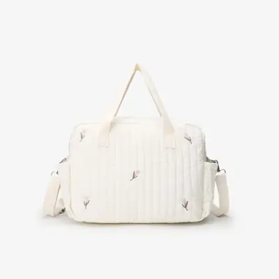 Sac à Couches Chic Ours & Tulipe - Idéal pour les Voyages