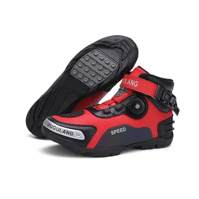 Image de Bottes de Moto en Cuir Homme - Respirantes & Résistantes