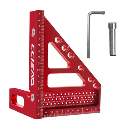 Rapporteur 3D Multi-Angle en Aluminium pour Menuiserie et Charpente